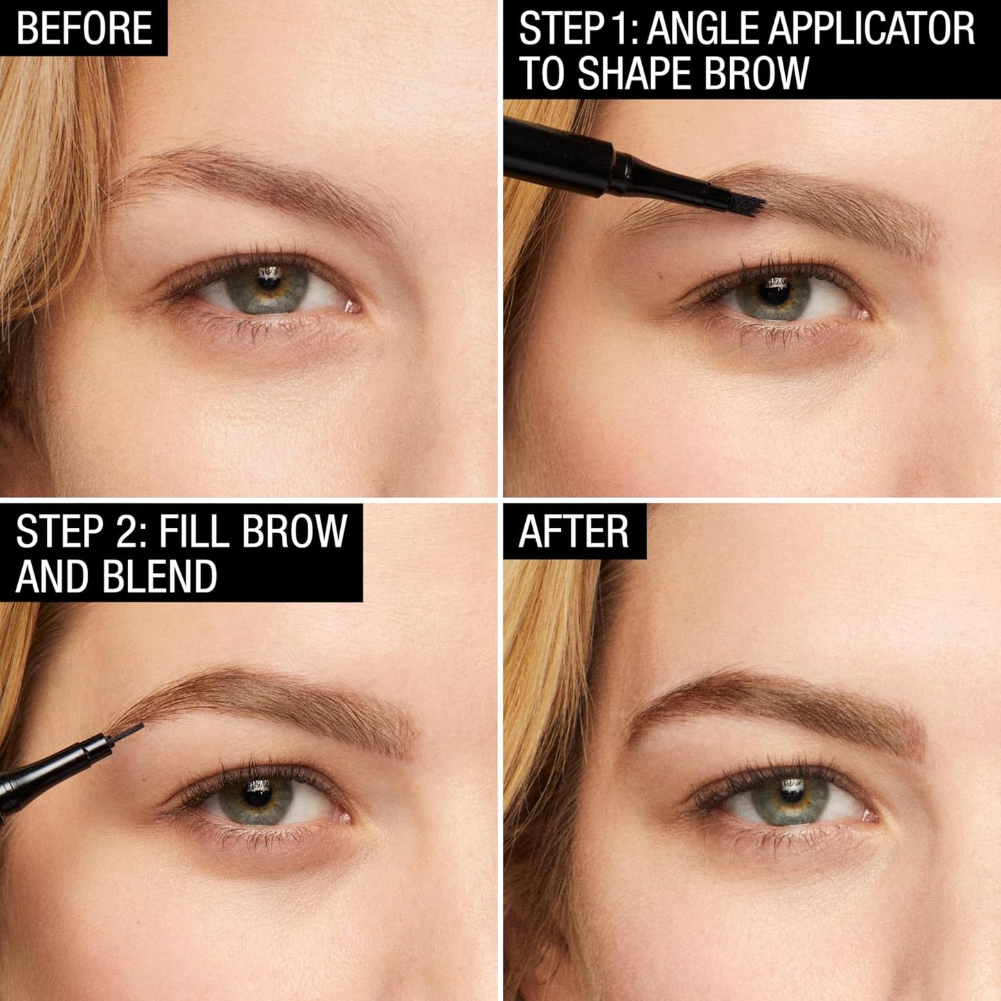 New York Tattoo Studio Brow Tint Pen Makeup, Soft Brown, 0.037 Fl. Oz.