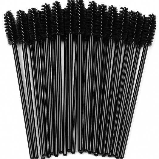 "100 Pcs Disposable Eyelash & Mascara Wands – Lash & Brow Spoolies"
