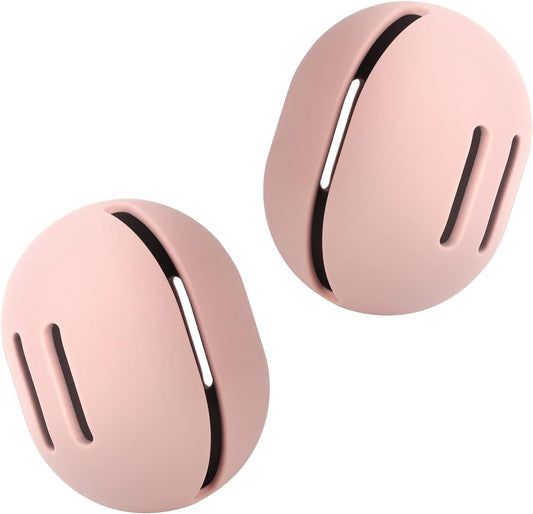 2 PCS Makeup Sponge Holder – Shatterproof Eco-Friendly Silicone Beauty Make up Blender Case for Travel - Pink